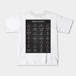 Algebra Symbols Kids T-Shirt